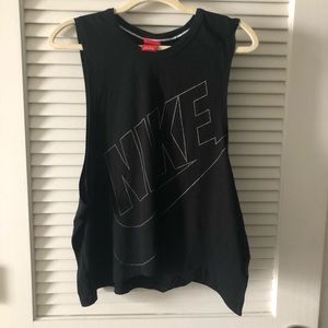 Nike black muscle tee training top